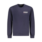 Napapijri Blue Cotton Men Sweater -   -  Napapijri.