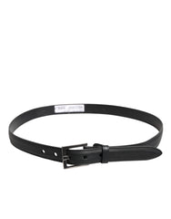 Dolce & Gabbana Black Classic Calfskin Leather Buckle Belt -   -  Dolce & Gabbana.