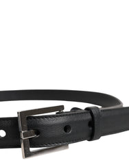 Dolce & Gabbana Black Classic Calfskin Leather Buckle Belt -   -  Dolce & Gabbana.