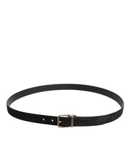 Dolce & Gabbana Black Calf Leather Classic Metal Buckle Belt -   -  Dolce & Gabbana.