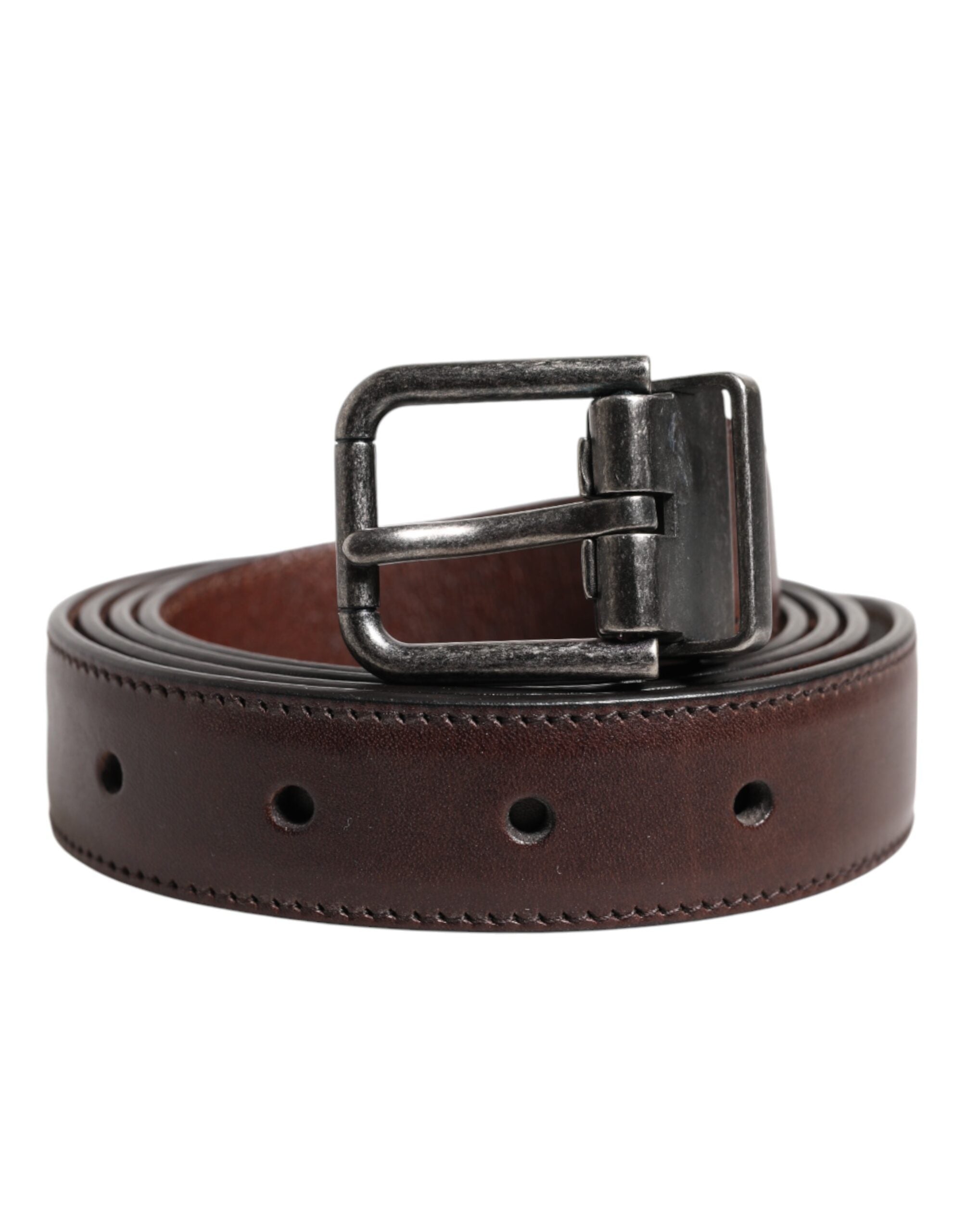 Dolce & Gabbana Brown Classic Calf Leather Metal Buckle Belt -   -  Dolce & Gabbana. Dolce & Gabbana Brown Classic Calf Leather Metal Buckle Belt -   -  Dolce & Gabbana.