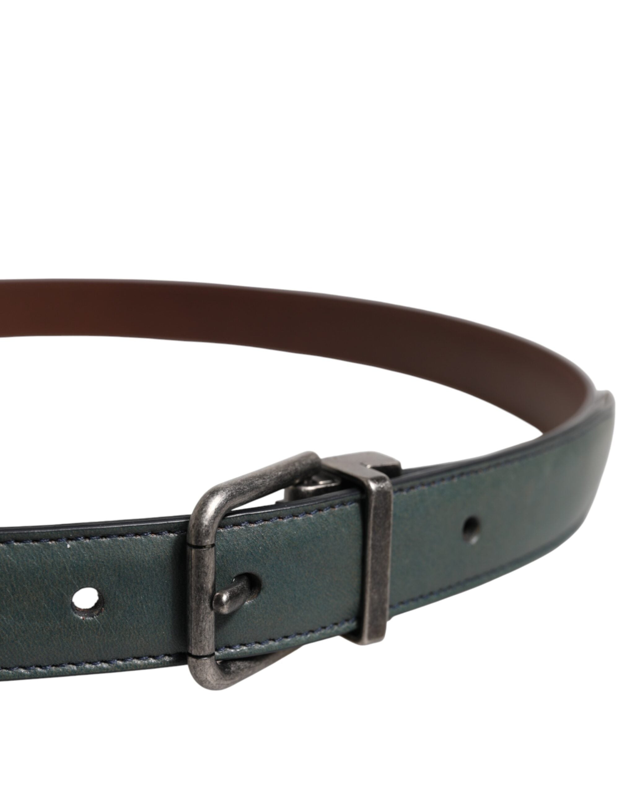 Dolce & Gabbana Green Classic Leather Metal Buckle Belt -   -  Dolce & Gabbana. Dolce & Gabbana Green Classic Leather Metal Buckle Belt -   -  Dolce & Gabbana.