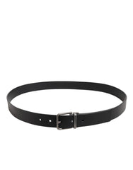 Dolce & Gabbana Black Classic Leather Metal Buckle Belt -   -  Dolce & Gabbana.