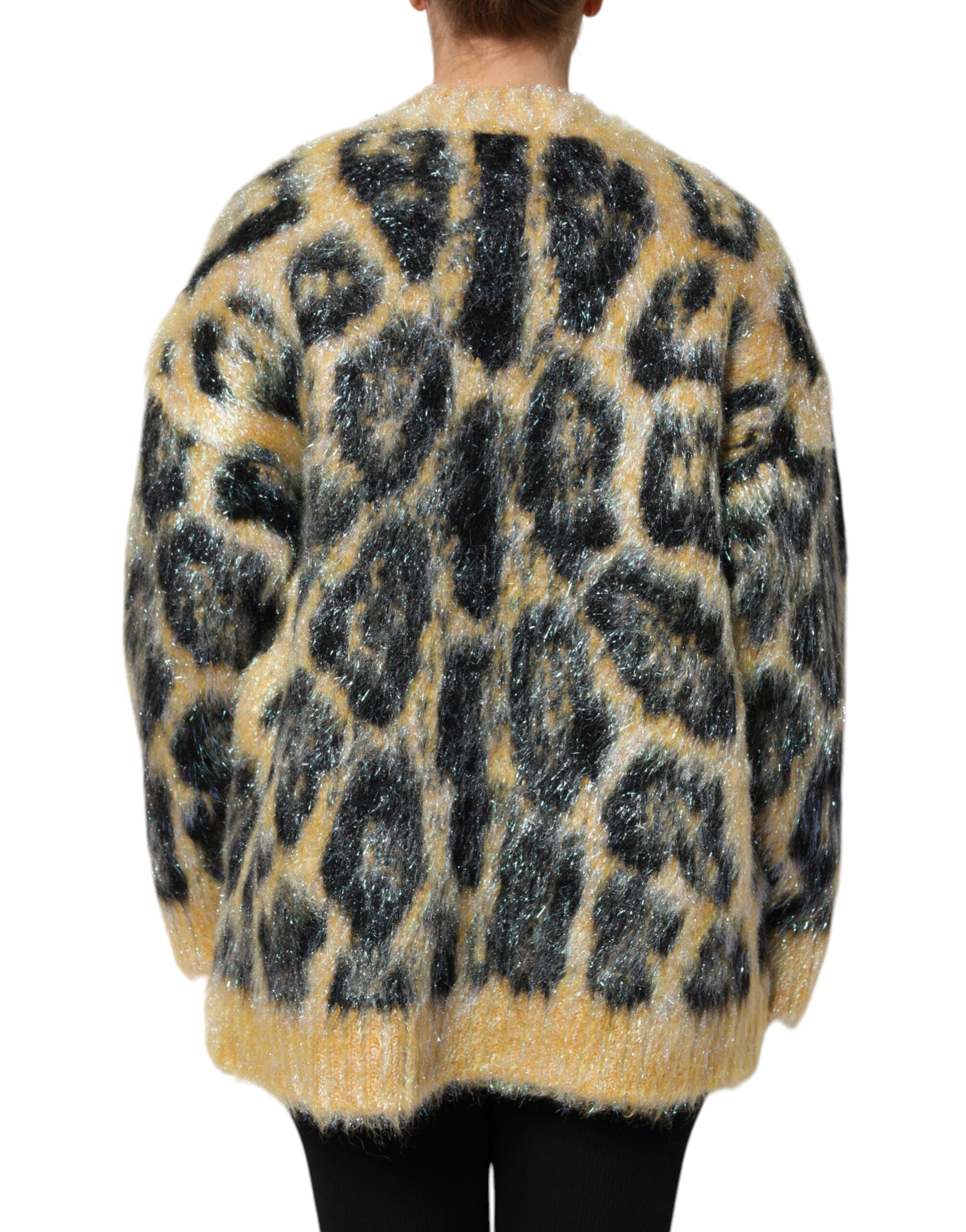 Dolce & Gabbana Multicolor Leopard Mohair Crew Neck Sweater -   -  Dolce & Gabbana. Dolce & Gabbana Multicolor Leopard Mohair Crew Neck Sweater -   -  Dolce & Gabbana.