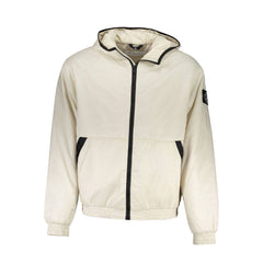 Calvin Klein Elegant Beige Hooded Jacket – Timeless Outerwear -   -  Calvin Klein.