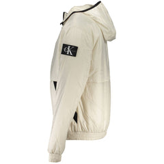 Calvin Klein Elegant Beige Hooded Jacket – Timeless Outerwear -   -  Calvin Klein.