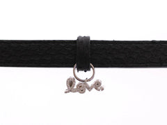 Nialaya Snakeskin CZ LOVE 925 Silver Bracelet -   -  Nialaya.