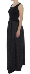 Dolce & Gabbana Black Gray Sheath Gown Full Length Dress -   -  Dolce & Gabbana.