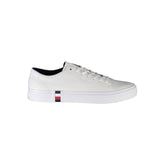 Tommy Hilfiger White Leather Men Sneaker -   -  Tommy Hilfiger.