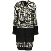 Desigual Chic Long Sleeved Coat with Contrast Details -   -  Desigual.