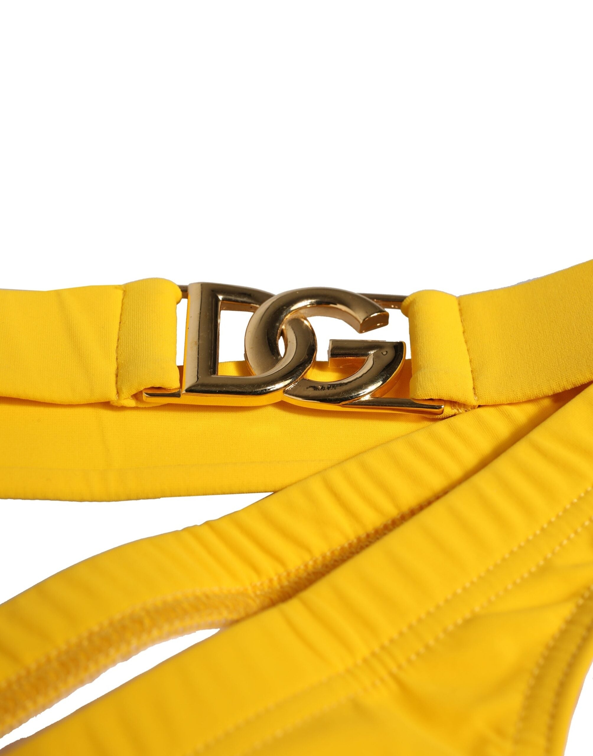 Dolce & Gabbana Yellow Waistband Logo Beachwear Brief Swimwear -   -  Dolce & Gabbana. Dolce & Gabbana Yellow Waistband Logo Beachwear Brief Swimwear -   -  Dolce & Gabbana.