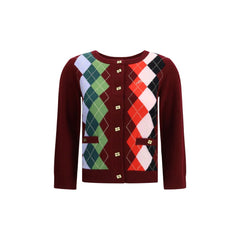 Ganni Check Cardigan -   -  Ganni.