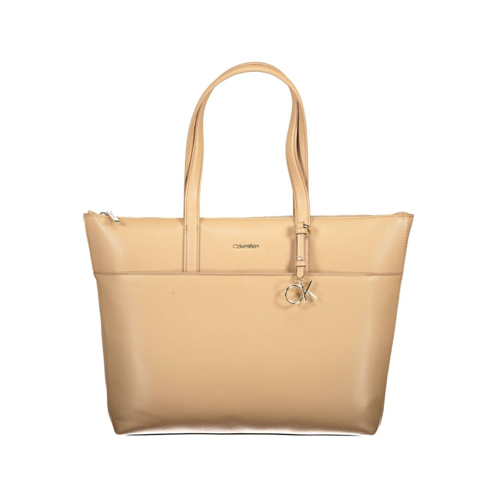 Calvin Klein Beige Polyester Women Handbag -   -  Calvin Klein.