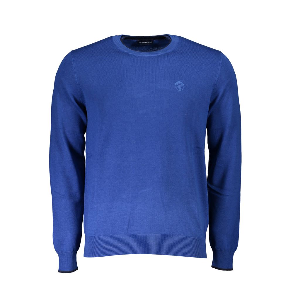 North Sails Blue Cotton Men Sweater -   -  North Sails.