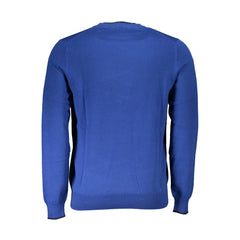 North Sails Blue Cotton Men Sweater -   -  North Sails.