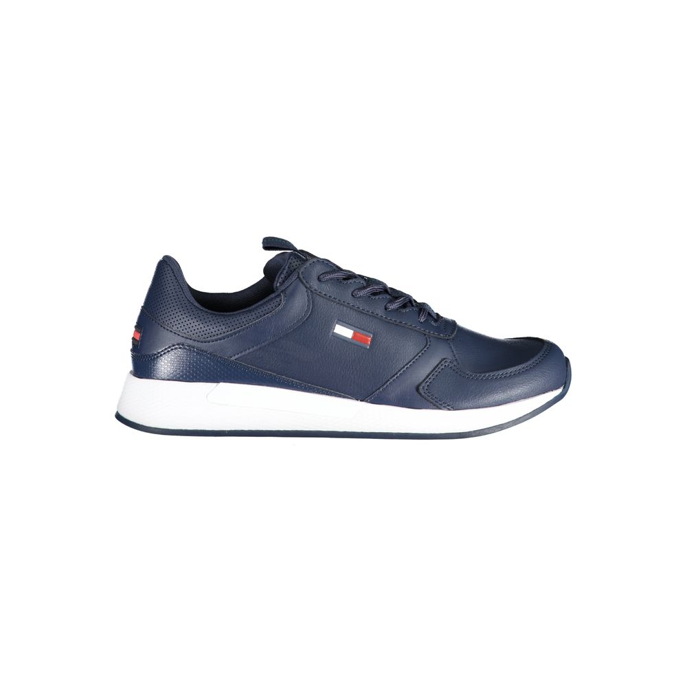 Tommy Hilfiger Blue Polyethylene Men Sneaker - - Tommy Hilfiger.