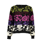 Desigual Chic Long-Sleeved Black Sweater with Contrast Details -   -  Desigual.