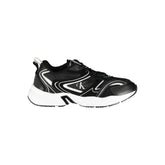 Calvin Klein Sleek Black Lace-Up Sneakers with Contrast Details -   -  Calvin Klein.
