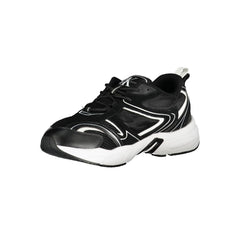 Calvin Klein Sleek Black Lace-Up Sneakers with Contrast Details -   -  Calvin Klein.