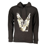 Cavalli Class Black Cotton Men Sweater -   -  Cavalli Class.