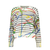 Desigual Chic Contrast Detail Crew Neck Sweater -   -  Desigual.