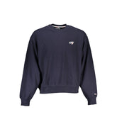 Tommy Hilfiger Chic Blue Crew Neck Sweater with Logo Detail -   -  Tommy Hilfiger.