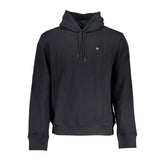 Napapijri Sleek Black Cotton Hooded Sweatshirt -   -  Napapijri.