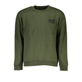 Cavalli Class Chic Green Embroidered Crew Neck Sweater -   -  Cavalli Class.