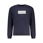 Napapijri Blue Cotton Men Sweater -   -  Napapijri.