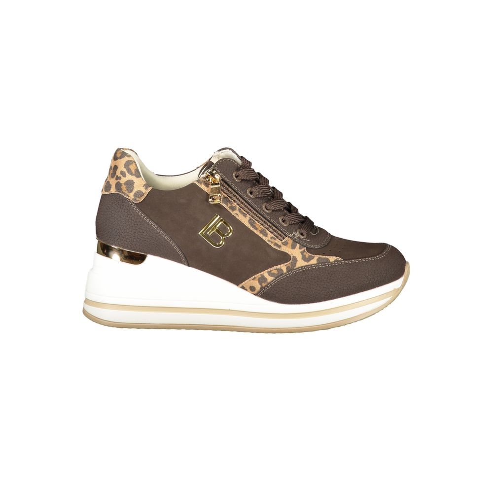 Laura Biagiotti Brown Polyester Women Sneaker -   -  Laura Biagiotti.