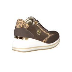 Laura Biagiotti Brown Polyester Women Sneaker -   -  Laura Biagiotti.