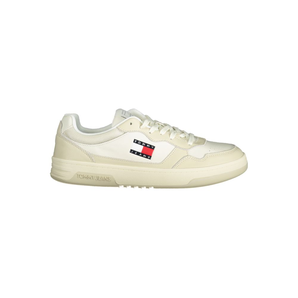 Tommy Hilfiger Beige Polyethylene Men Sneaker - - Tommy Hilfiger.