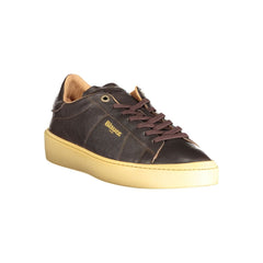 Blauer Brown Leather Men Sneaker -   -  Blauer.