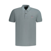 Napapijri Gray Cotton Mens Polo Shirt -   -  Napapijri.
