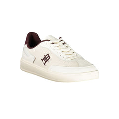 Tommy Hilfiger Beige Leather Women Sneaker -   -  Tommy Hilfiger.