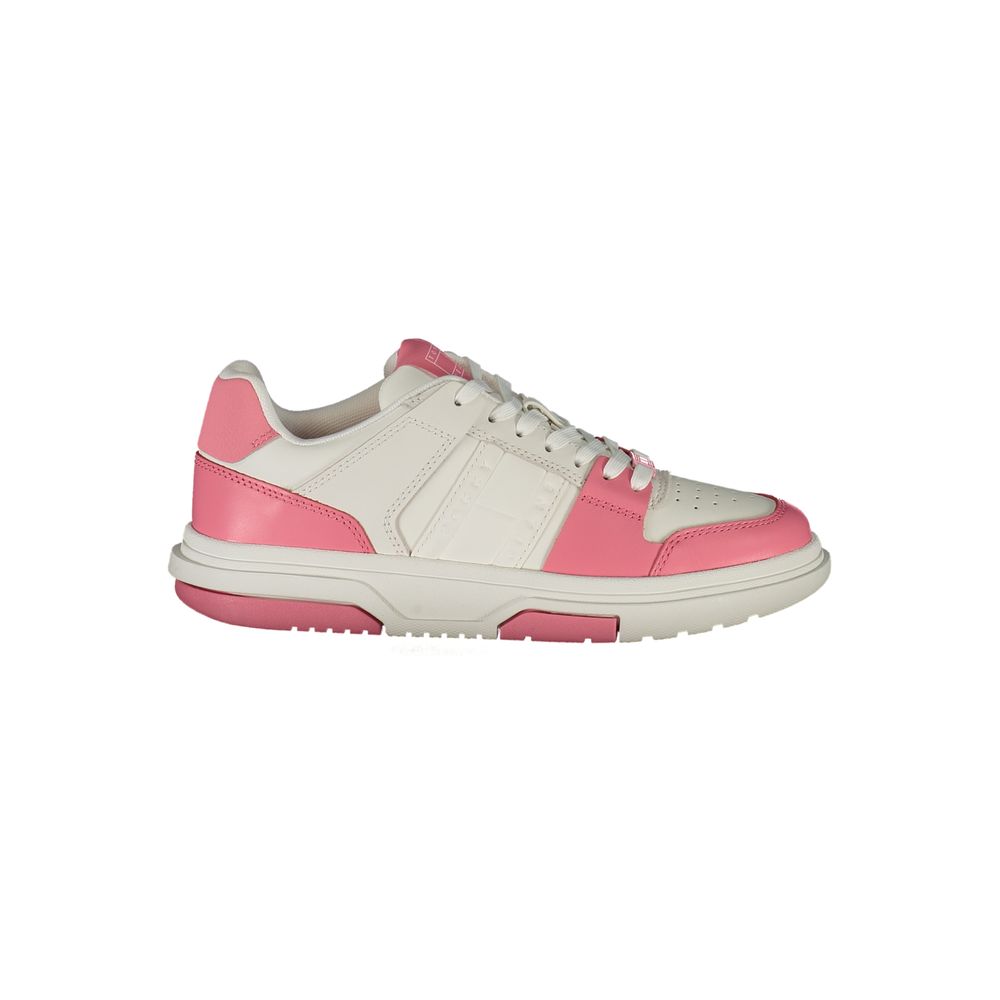 Tommy Hilfiger Pink Leather Women Sneaker -   -  Tommy Hilfiger.