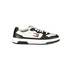 Tommy Hilfiger Black Leather Men Sneaker -   -  Tommy Hilfiger.
