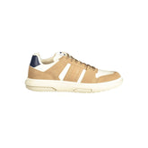 Tommy Hilfiger Beige Leather Men Sneaker -   -  Tommy Hilfiger.