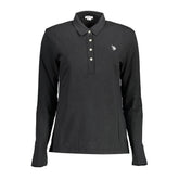 U.S. POLO ASSN. Black Cotton Women Polo Shirt -   -  U.S. POLO ASSN..
