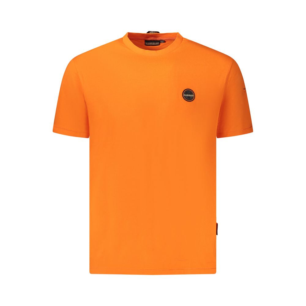 Napapijri Orange Cotton Men T-Shirt -   -  Napapijri.