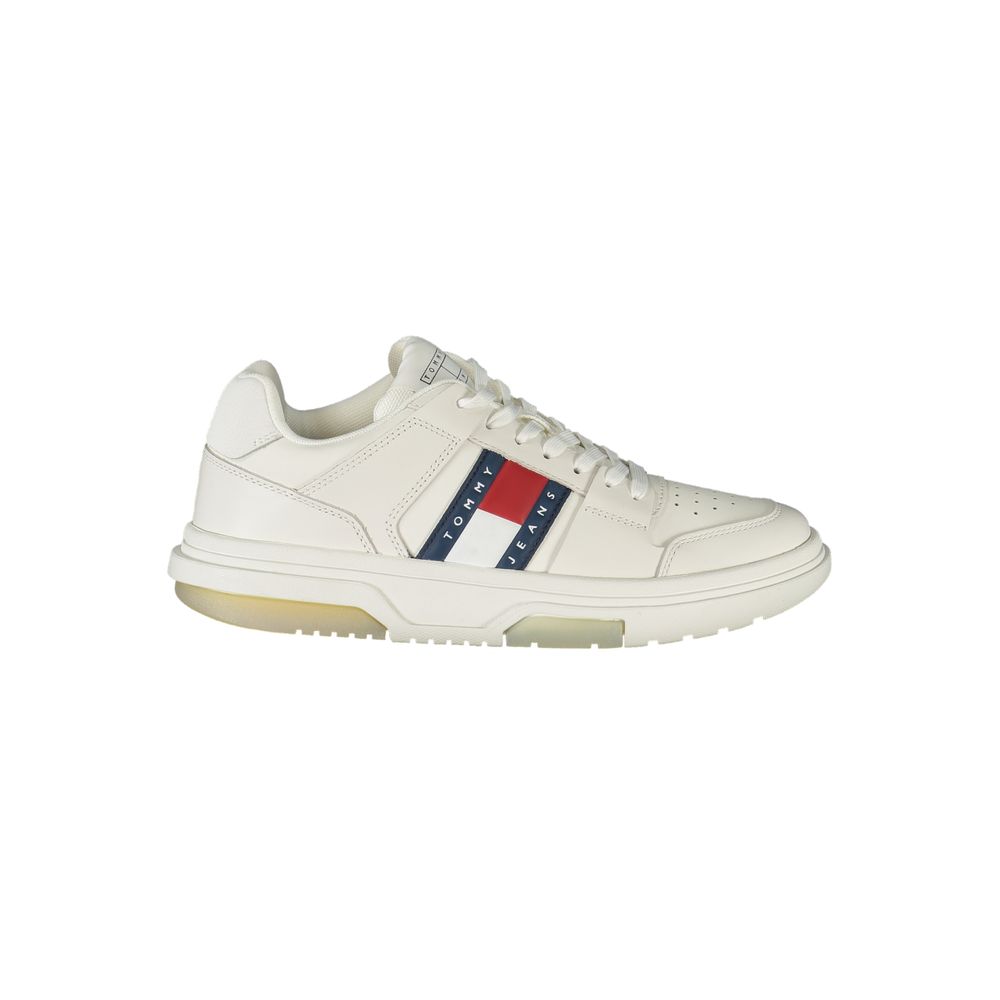 Tommy Hilfiger White Leather Women Sneaker -   -  Tommy Hilfiger.