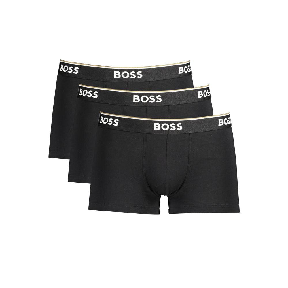 Hugo Boss Black Cotton Men Boxer Underwear Pack - - Hugo Boss.