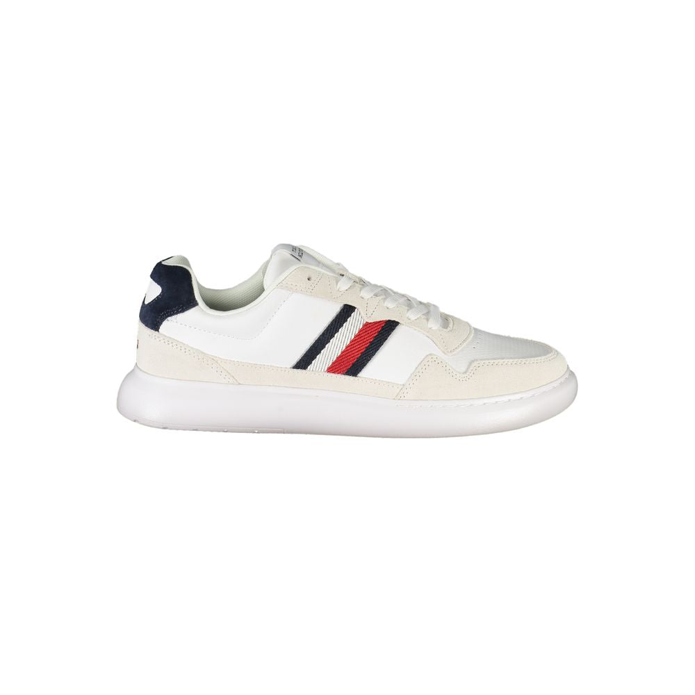 Tommy Hilfiger White Leather Men Sneaker -   -  Tommy Hilfiger.