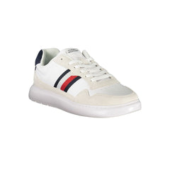 Tommy Hilfiger White Leather Men Sneaker -   -  Tommy Hilfiger.