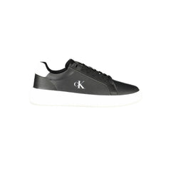 Calvin Klein Black Leather Men Sneaker -   -  Calvin Klein.