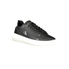 Calvin Klein Black Leather Men Sneaker -   -  Calvin Klein.
