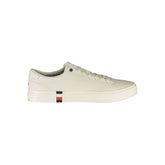 Tommy Hilfiger White Leather Men Sneaker -   -  Tommy Hilfiger.