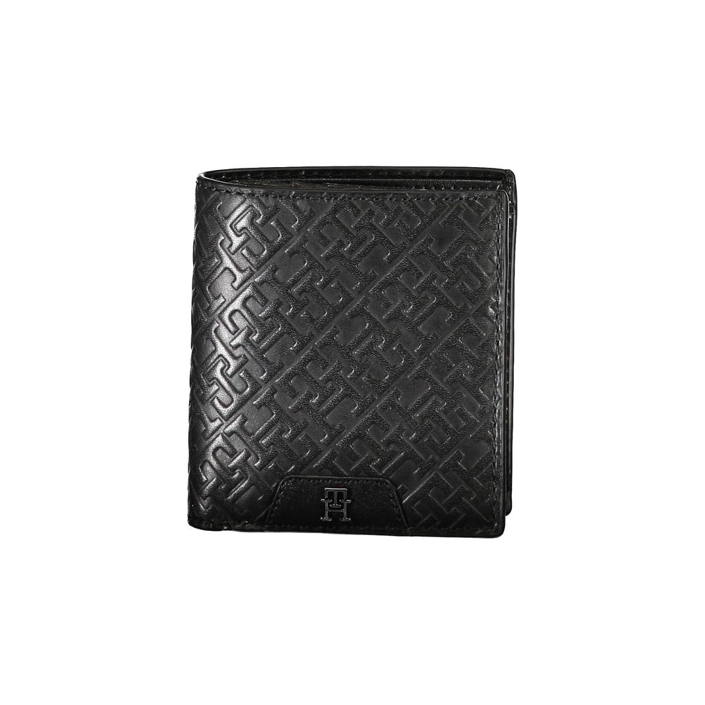 Tommy Hilfiger Sleek Black Leather Dual-Compartment Wallet -  Wallets for Men -  Tommy Hilfiger.