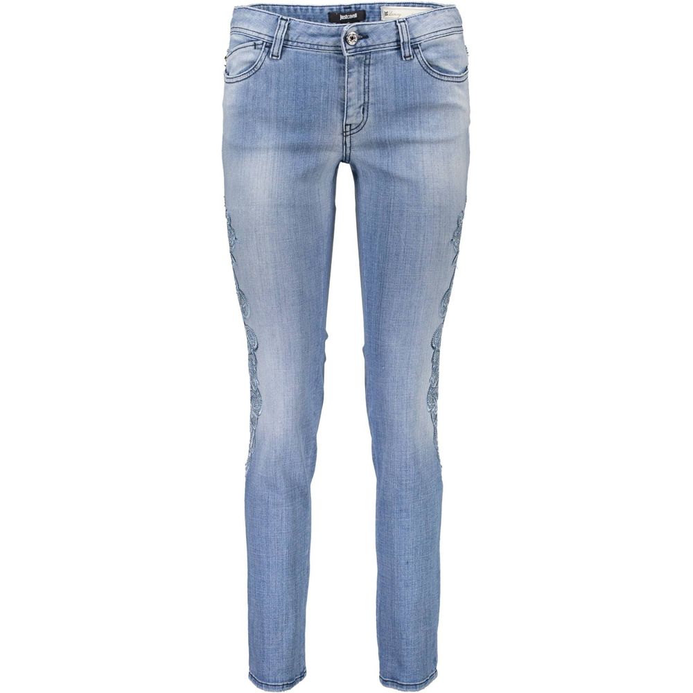 Just Cavalli Light Blue Cotton Women Jeans -   -  Just Cavalli.