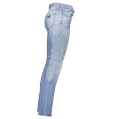 Just Cavalli Light Blue Cotton Women Jeans -   -  Just Cavalli.